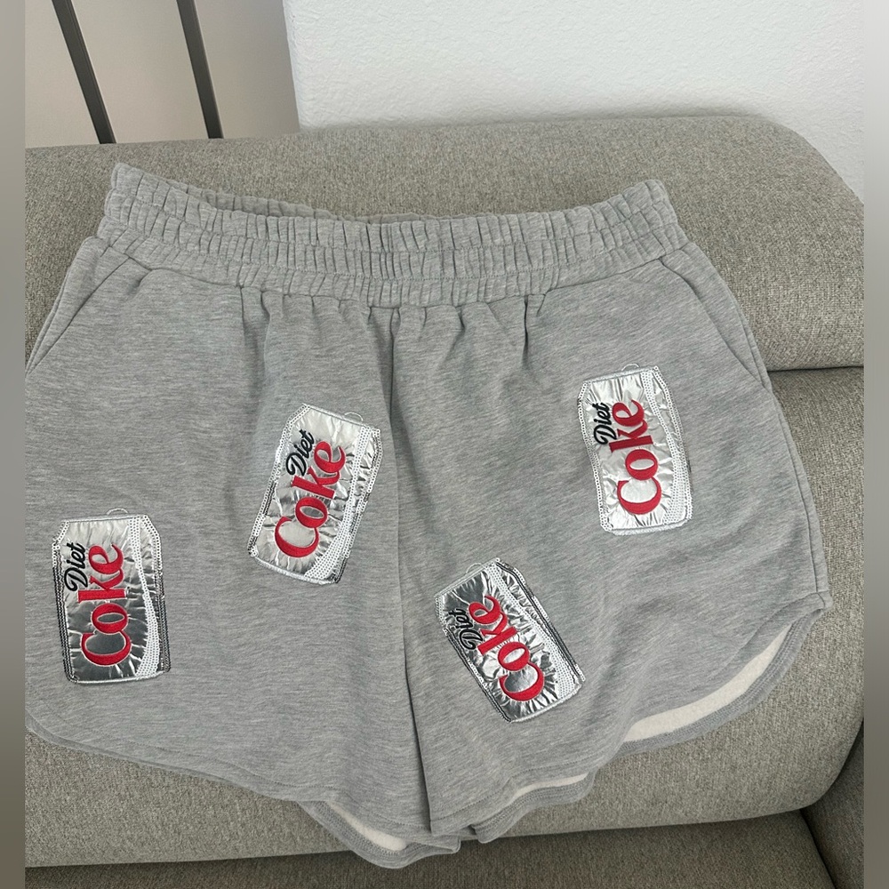Queen of sparkles Diet Coke shorts size large